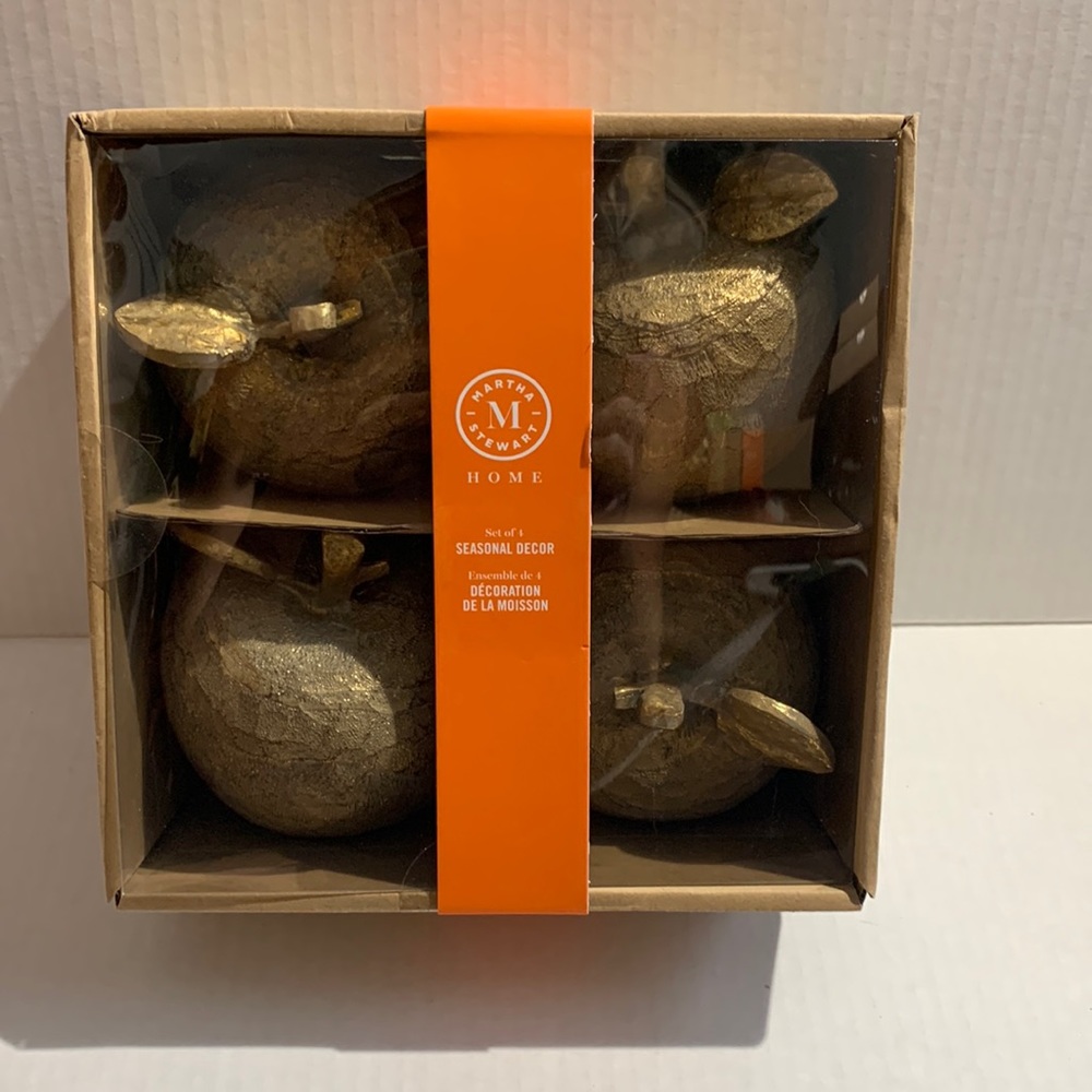 Martha Stewart Decor Fall Decor Fall Apples Gold Apples